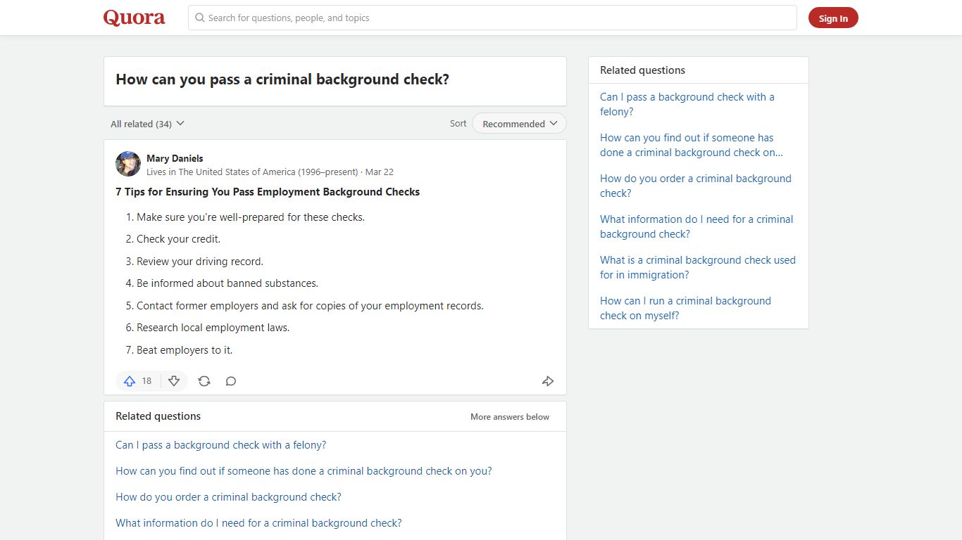 How to pass a criminal background check - Quora